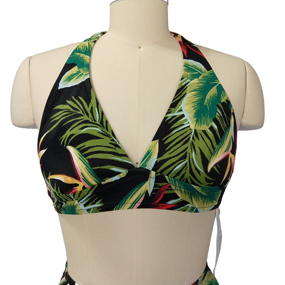Vintage 90s Catalina Bikini Two Piece Swimsuit Size S NWT Tropical Hawaiian - Picture 4 of 11